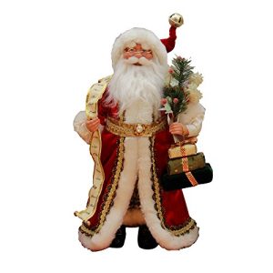Windy Hill Collection 16 Inch Standing Naughty or Nice Name List Santa Claus Christmas Figurine Figure Decoration 41603