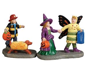 Lemax Spooky Town Collection Ready, Set, Treats Set of 2? #72492