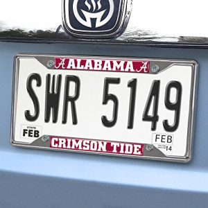 FANMATS NCAA University of Alabama Crimson Tide Chrome License Plate Frame FBAB00EUICN76