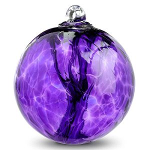 Witch Ball 6-Hyacinth by Iron Art Glass Designs