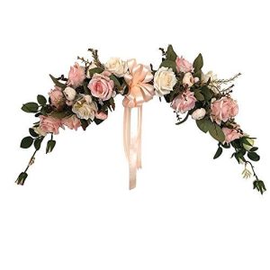 Adeeing Classic Artificial Simulation Flowers for Home Room Garden Lintel Decoration,Pink Peonies