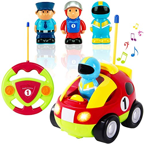 Liberty Imports My First Cartoon R/C Race Car Radio Remote Control Toy for Baby, Toddlers, Children