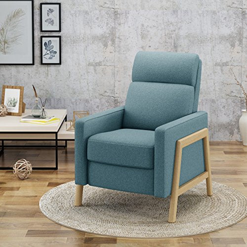 Christopher Knight Home 304573 Chris Recliner, Blue + Natural