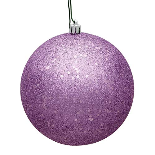 Vickerman 12 Orchid Sequin Ball Drilled Cap
