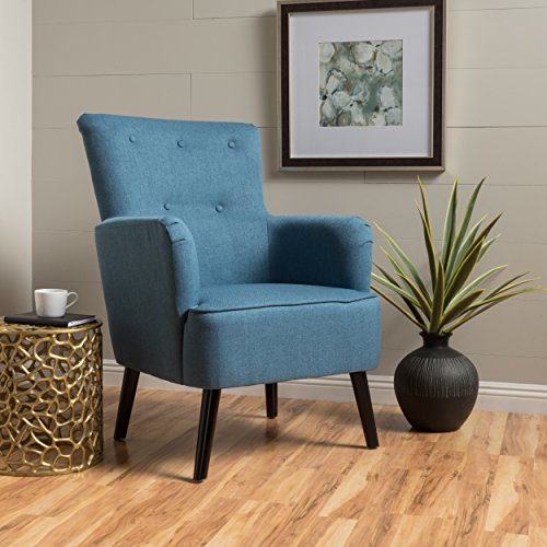 Christopher Knight Home 299509 Kolin Arm Chair, Blue, Blue