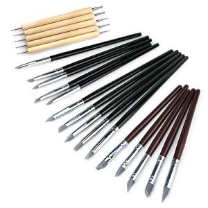 20Pcs Silicone Clay Sculpting Tool Clay Shaping Modeling Wipe Out Tools, Modeling Dotting Tool Pottery Clay Sculpture Carving Tools