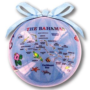 Rockin Gear Christmas Ornament Ball Bahamas Decorative Souvenir Gift and Christmas Tree Decoration (Bahamas)