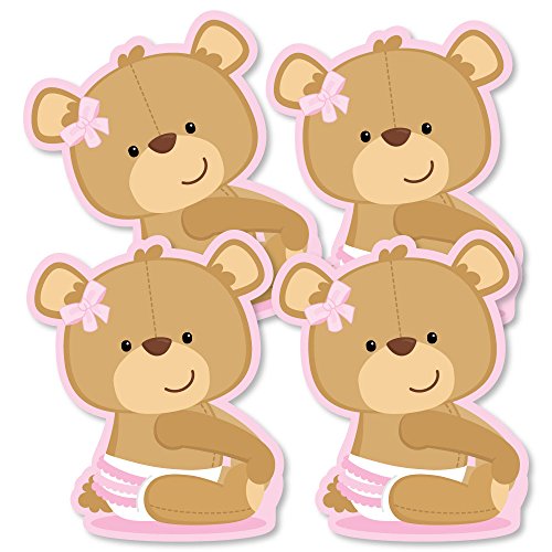 Baby Girl Teddy Bear - Decorations DIY Baby Shower Party Essentials - Set of 20