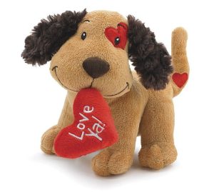 2PO Cute Plush Fetching Dog with Love Ya Red Heart Shaped Pillow 8