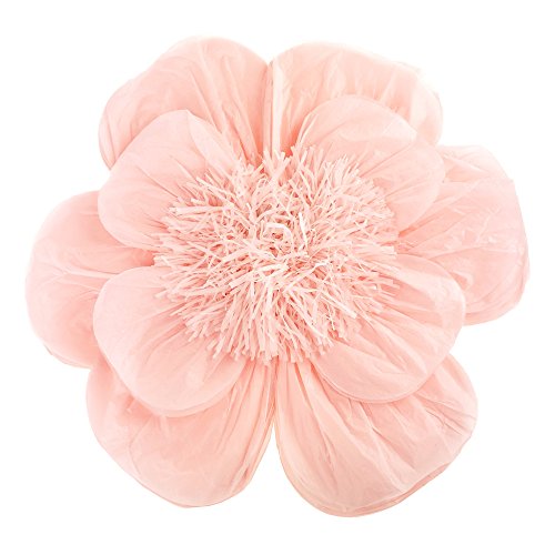 Homeford Paper Scalloped Magnolia Wall Flower, 20-Inch (Blush)