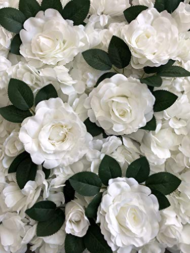 Blush Blooms Premium Green Leaves | Flower Wall, Flower Panel, Flower Backdrop, and Wall Decor (50 Pack Leaves- No Flowers Included)