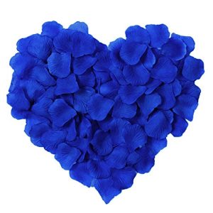 Ablest 1000 Pcs Wedding Bridal Shower Decoration Artificial Silk Flower Petals Royal Blue