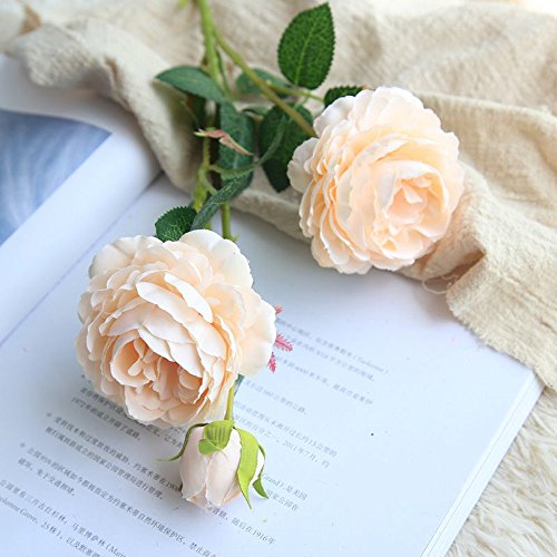 Allywit-Decoration Artificial Flowers Silk Peony Artificial Peony Bride Holding Flowers Wedding Bouquet for Wedding Living Room Home Hotel