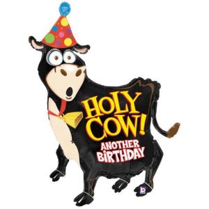 Betallic 779236 Holy Cow Another Birthday 42 Mylar Large Balloon, quot, Multicolor