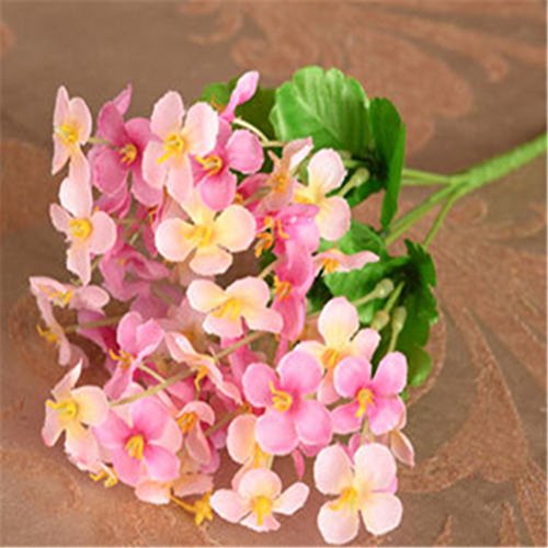 qiguch66 Artificial Flower for Decoration, 1Pc Primroses Simulation Bouquet Small Artificial Silk Flower Wedding Home Decor - Pink