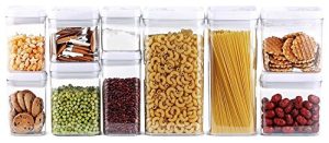 10 Piece Airtight Food Storage Container Set, Pantry Organization and Storage Made Easy! - Keeps Food Fresh, Dry and Organized - Big Sizes Included! - Durable, BPA Free Containers