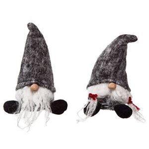 Plush Short Santa Gnome Decorations Set of 2