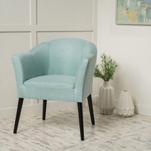 Christopher Knight Home 299472 Cosette Fabric Arm Chair, Light Blue
