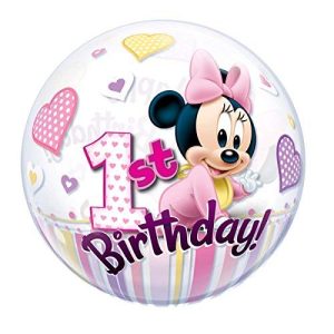 22 Minnie Mouse 1st Birthday Bubble Balloons FBAB00IF9NI1Q
