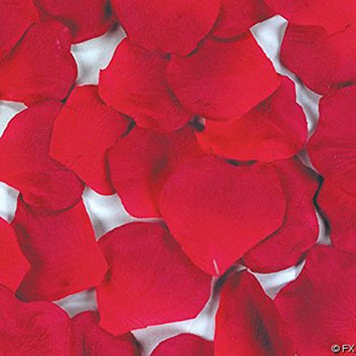 1Pack(100Pcs) Red Rose Petals Artificial Multi--functional Flowers Decorations, Wedding Party/Vase/Home Decor/Bridal Rose Flower Petals Favors Decoration
