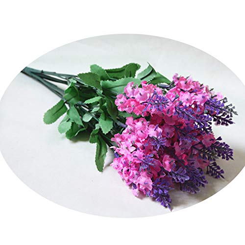 1 Bunch of 10 Flower Heads Artificial Flower Lavender Provence Artificial Flower Lavender Thistle Floral Home Decor Pink