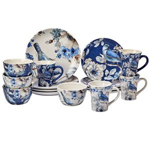 Certified International 89116 Indigold 16 pc. Dinnerware Set, Service for 4, Multicolored