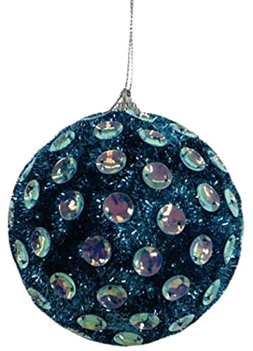 Renaissance 2000 (4 Pcs/Box 100Mm Ball Teal Ornament, 4 Piece