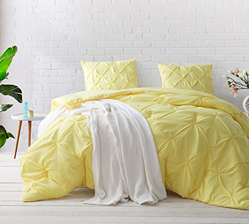 Byourbed Limelight Yellow Pin Tuck Twin XL Comforter