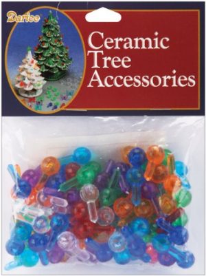 Ceramic Christmas Tree Bulbs .5 100/Pkg: Medium Globe-Multi