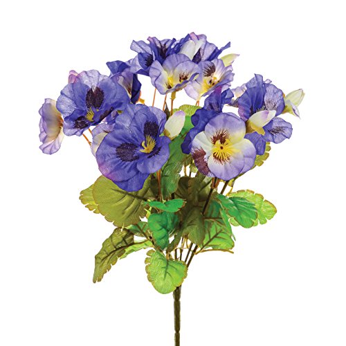 Floristrywarehouse Pansy Purple Flowers 12 inches