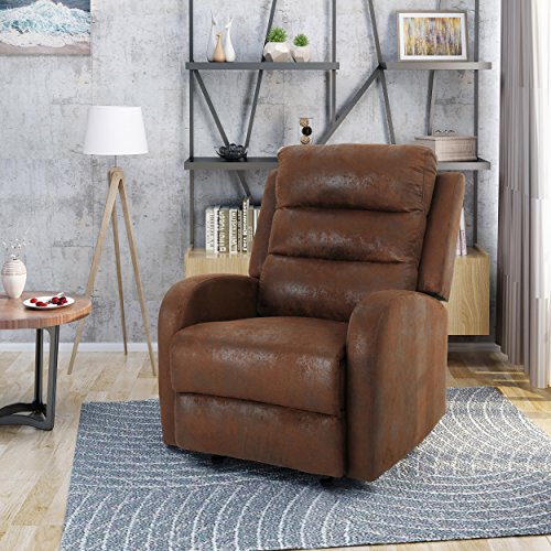 Christopher Knight Home 304565 Flora Recliner, Brown + Black