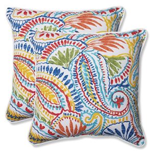 Pillow Perfect 572598 Outdoor Ummi Throw Pillow, Set of 2, 18.5, Multicolored