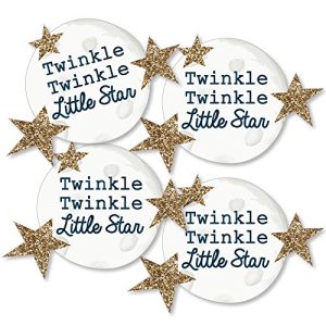 Twinkle Twinkle Little Star - Moon and Star Decorations DIY Baby Shower or Birthday Party Essentials - Set of 20