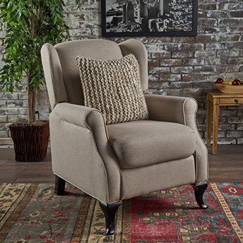 Christopher Knight Home 302438 Domingo Recliner Chair, Wheat