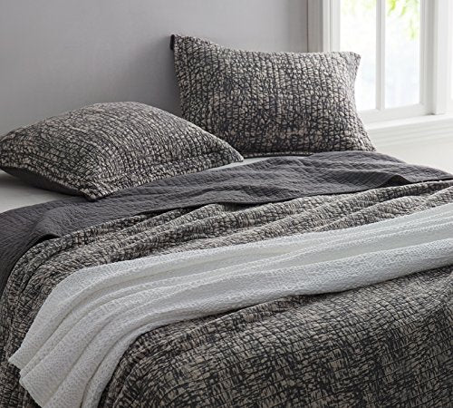 Byourbed BYB Filter Stone Washed Cotton Quilt - Pewter - Twin XL