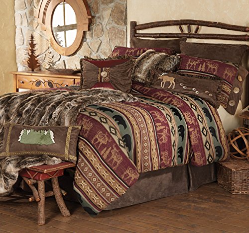 BLACK FOREST DECOR Rocky Ridge Moose & Bear Bed Set - Queen