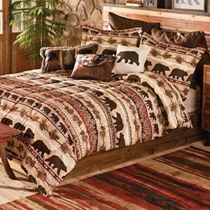 BLACK FOREST DECOR Mountainside Bear Bed Set - Queen