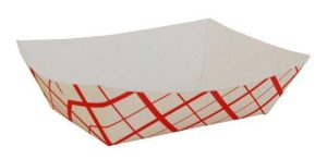 Southern Champion Tray 0425 300 Southland Paperboard Food Tray, 3 Lb Capacity, Red Check (Case Of 500)