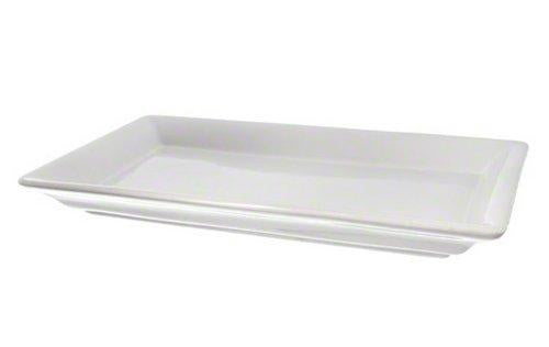 American Metalcraft Cer19 Platters, 16.7 Length X 4 Width, White