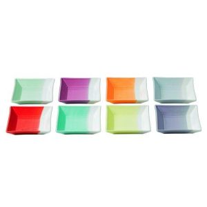 Royal Doulton 1815 Square Trays, 4.7-Inch, Set of 8