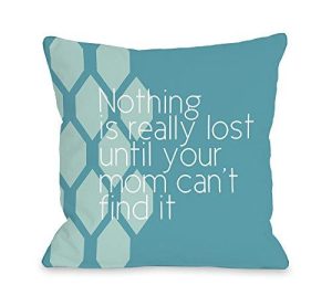 One Bella Casa Nothing Is Really Lost Throw Pillow By Obc, 18X 18, Aqua