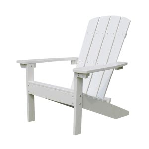 Lakeside Faux Wood Adirondack Chair, White