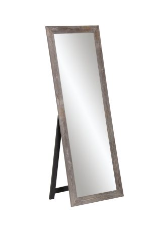 Weathered Gray Freestanding Full Length Mirror BRAN-BM0041NMSA