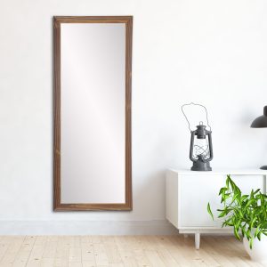 Industrial Luxury Wood Floor Mirror BRAN-BM044NM