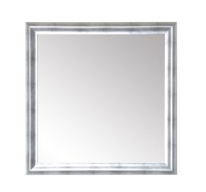 Modern Brushed Silver Accent Mirror BRAN-BM085L