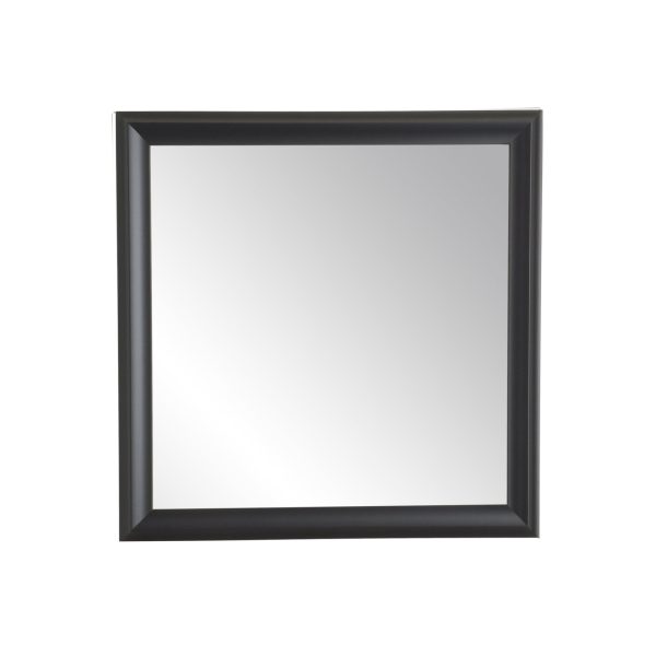 Modern Matte Black Accent Mirror BRAN-BM093M2