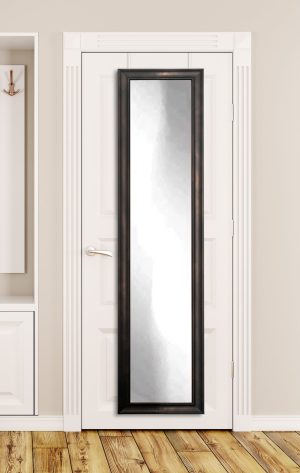 Clouded Bronze Full Length Over the Door Mirror