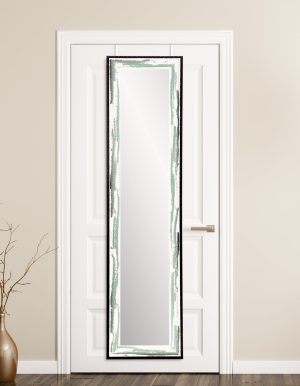 Industrial Sage Slim Full Length Over the Door Mirror