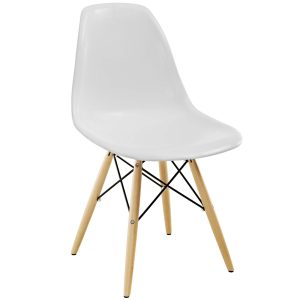 Pyramid Dining Side Chair - White