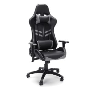 Essentials By OFM Ess-6065 Racing Style Gaming Chair, Gray